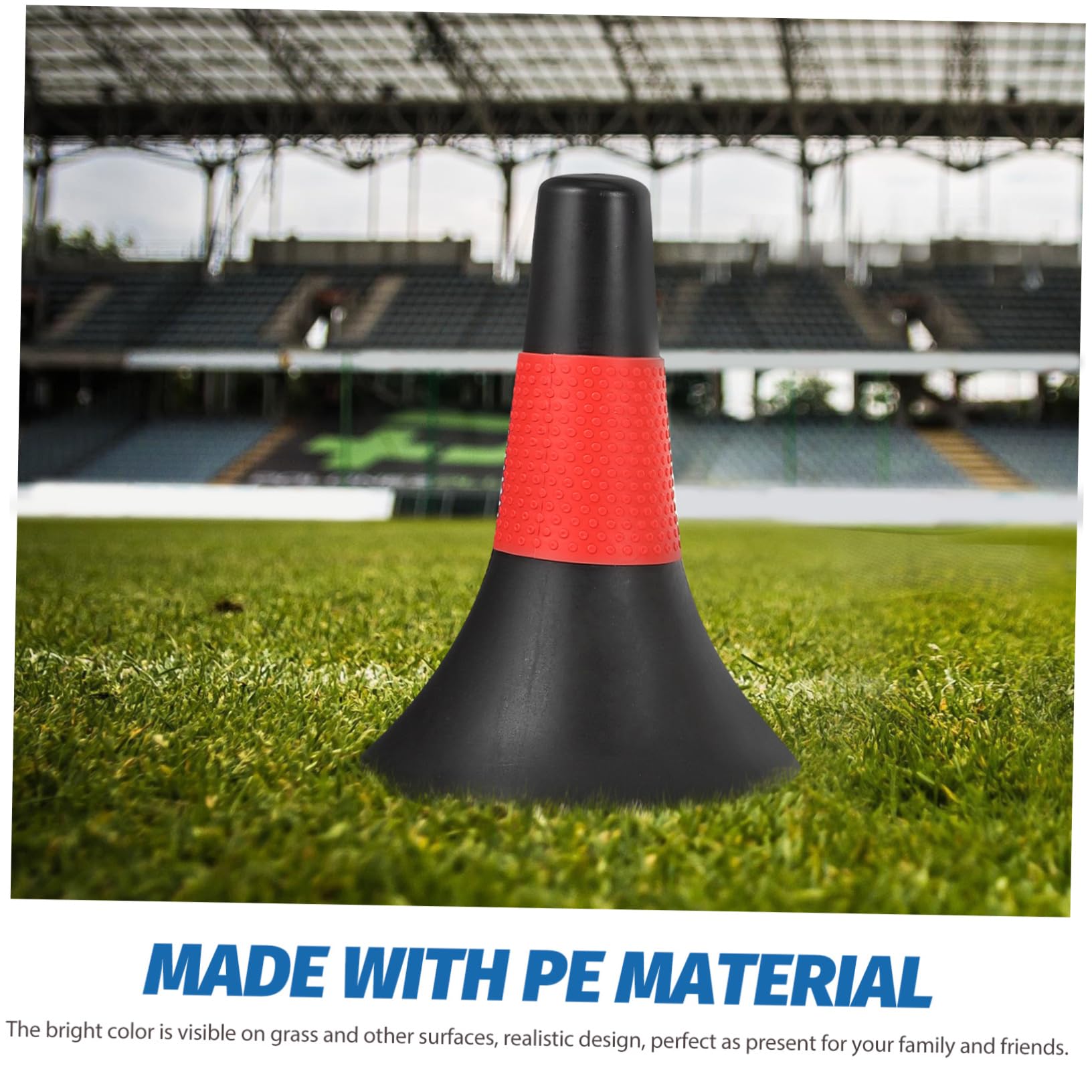 Abaodam 6 Piezas Cubo de Bandera Agilidad Cono Naranja Conos de Colores portátil obstáculo de para el fútbol Suministros para Entrenamiento de pies Educación física