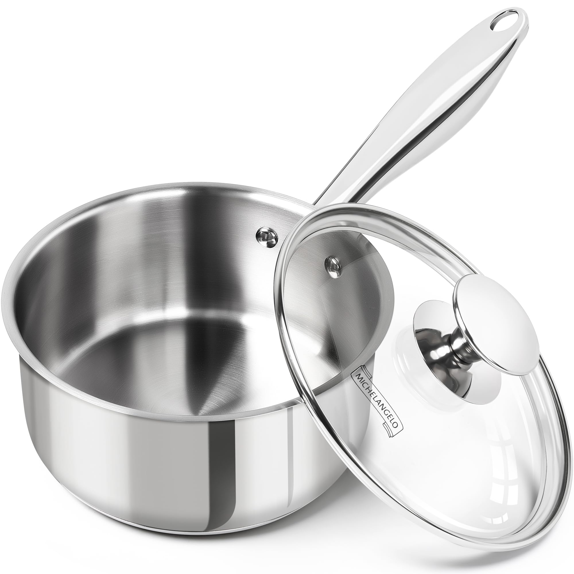 MICHELANGELO Tri-Ply Bottom Saucepan