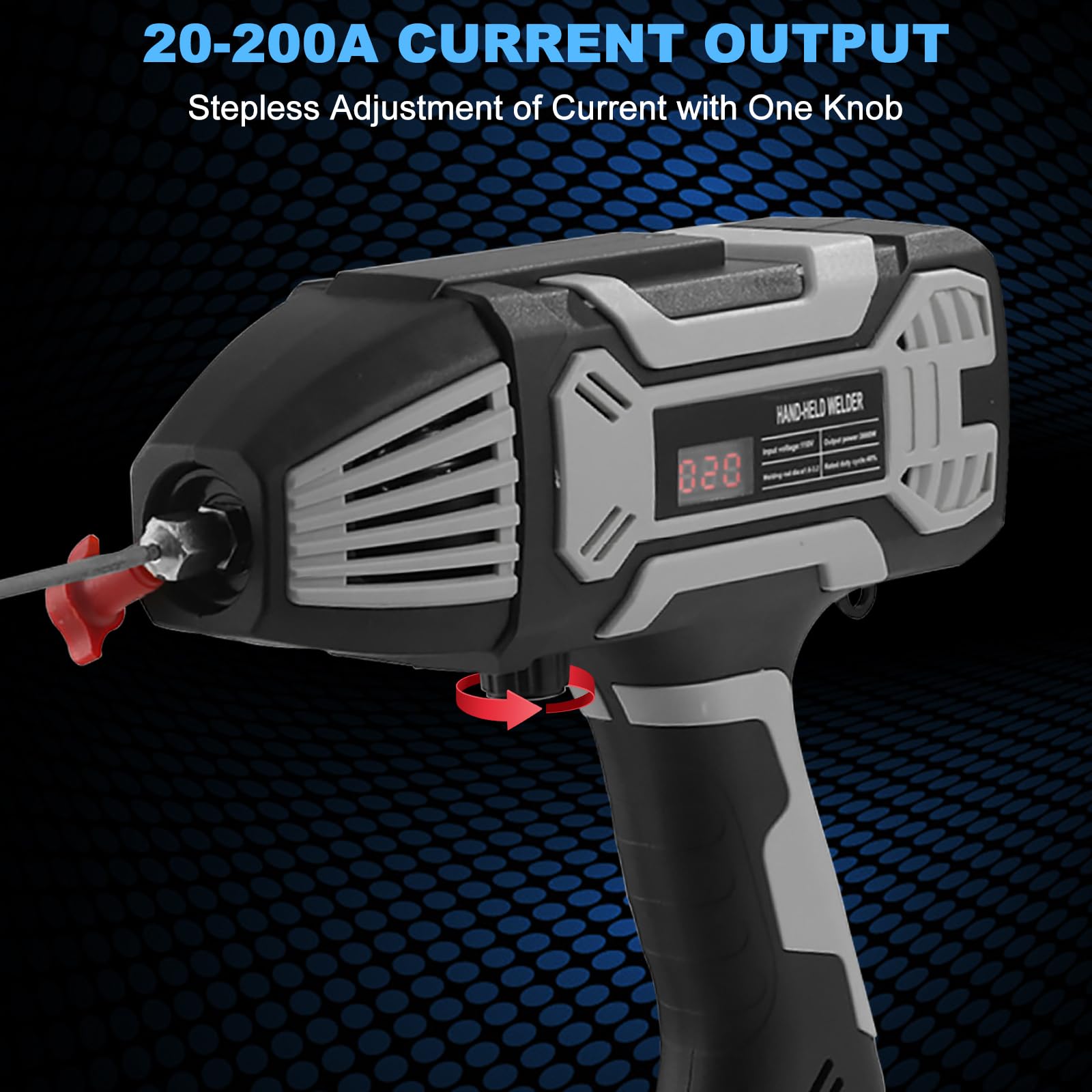 Umelee Portable ARC Welder 220V, Handheld Welding Machine with Welding Rod Clamp, 5 Welding Rods, Handheld Mask - Image 5