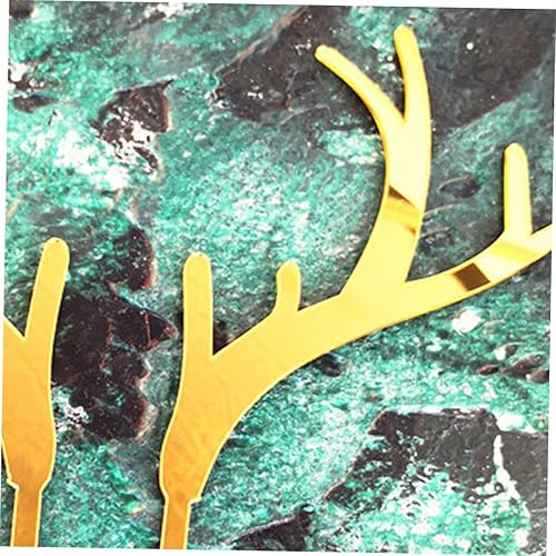 Miniatura 6 de 5 adornos negros para comida, decoración de alimentos, decoración de pastel de reno, decoración de cuernos de Navidad, forma de cuernos, decoración