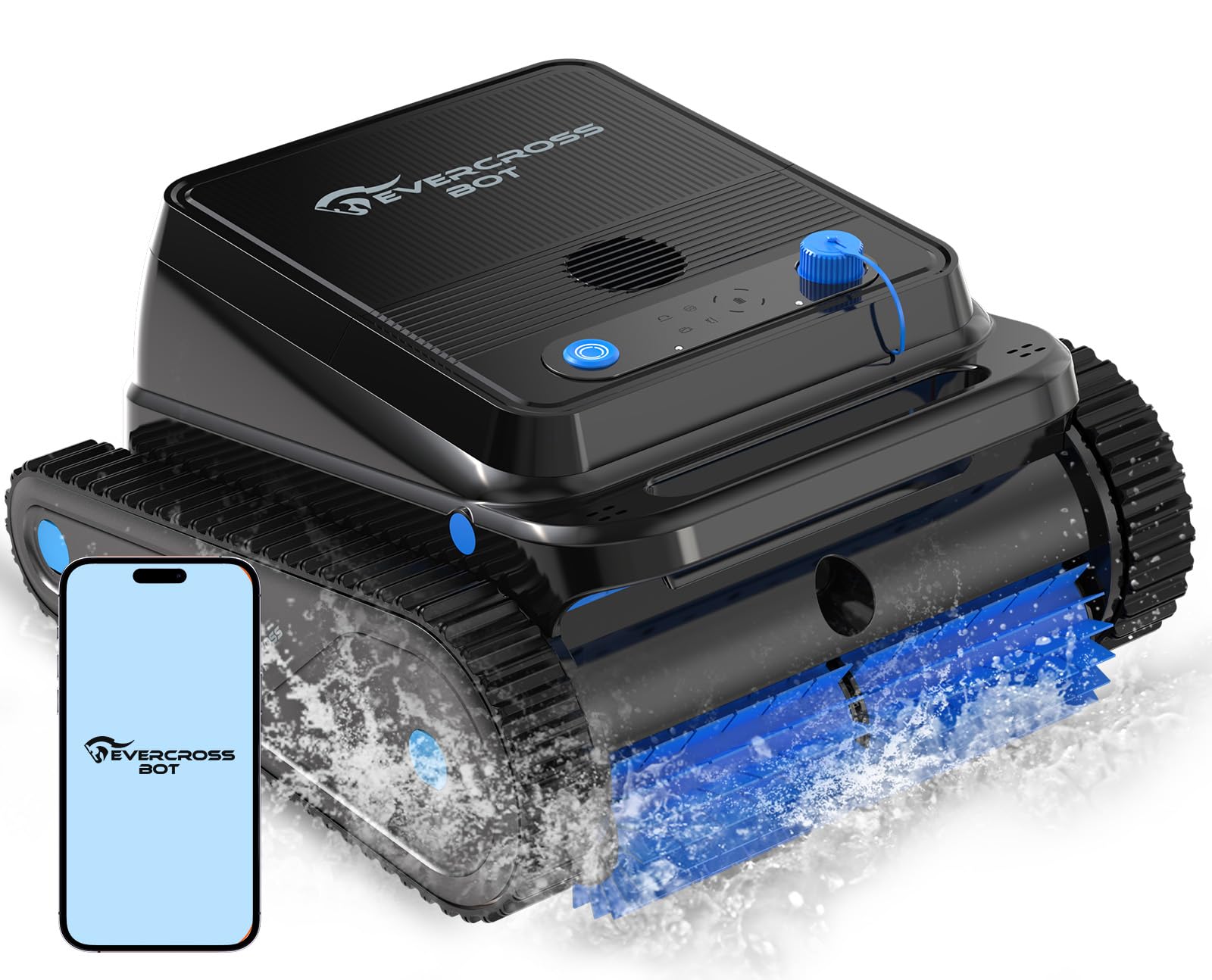 U8 Robot Piscina sin Cable con App, Limpia Fondo, Paredes y Línea de Agua, 120 Min Autonomía, 4 Motores, Navegación Inteligente, hasta 200 m²