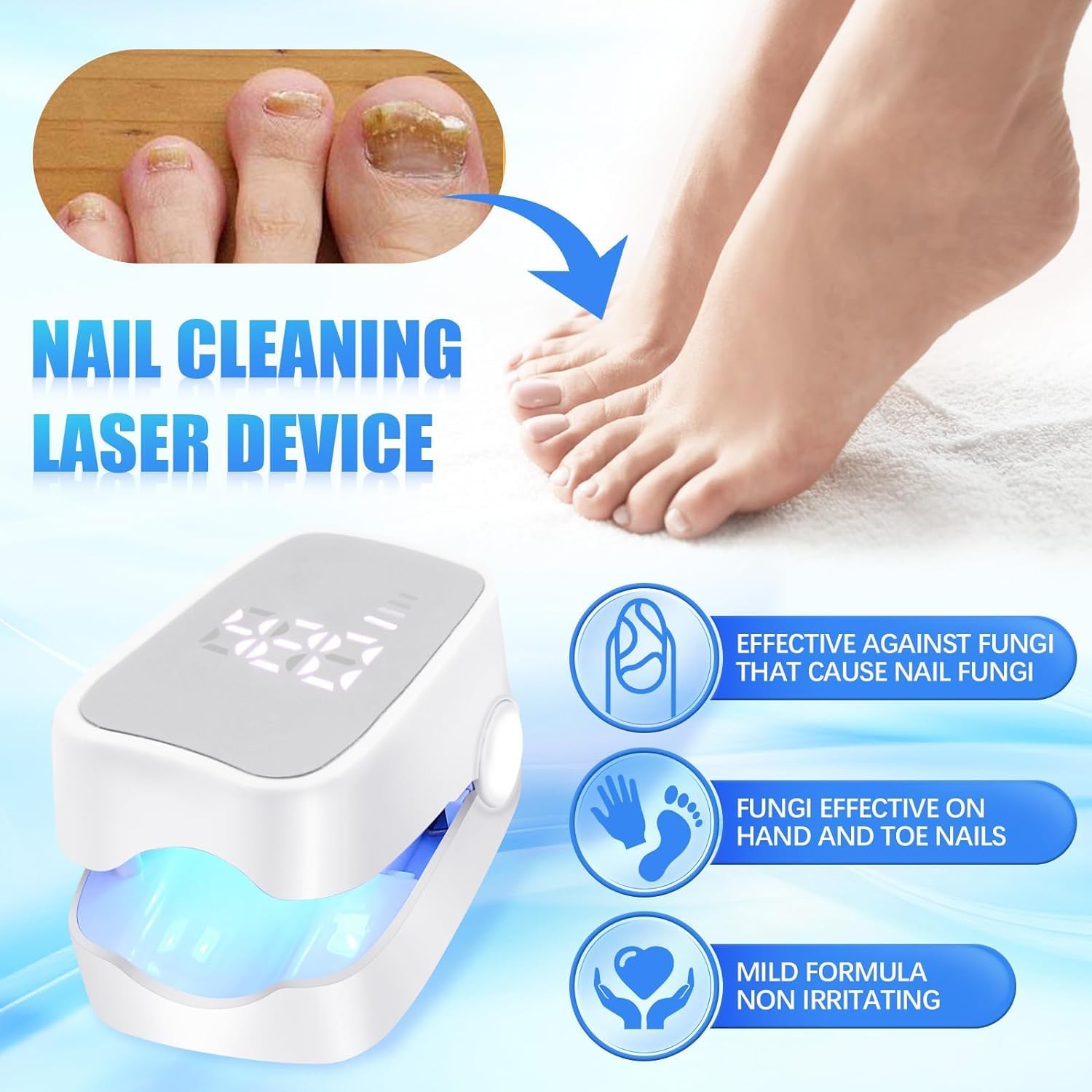 Appareil De Traitement Anti-mycose Pour Ongles De Pieds - Dispositif Portable - Neuf
