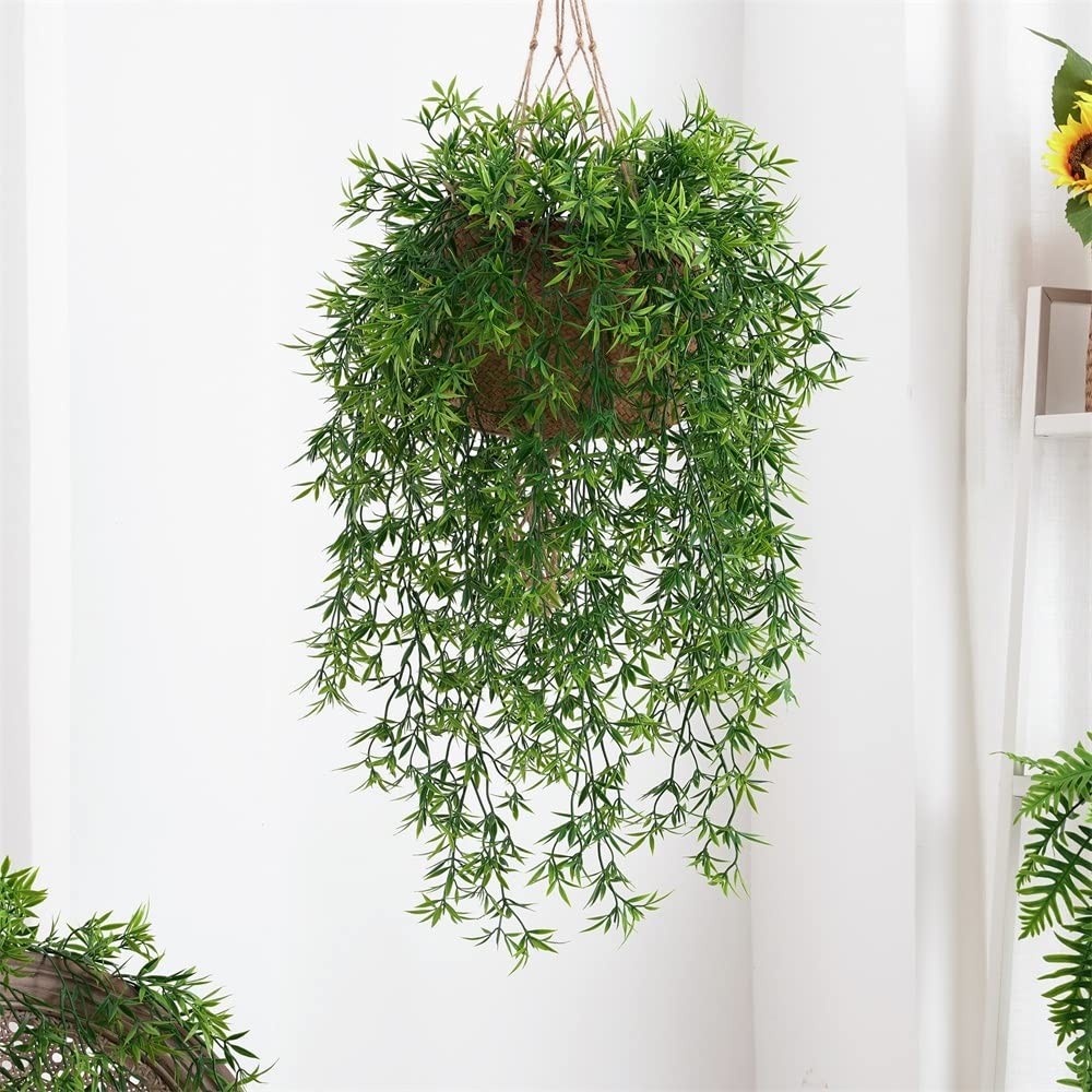 RWRAPS Flores de Pared, Plantas Artificiales Verdes, Hojas de eucalipto Colgantes, Decoraciones de vides, arreglo para el hogar (D 5 uds)