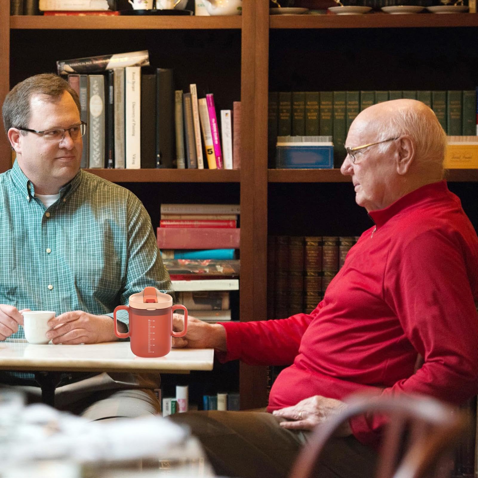 Elderly Care Cup, Non Spill Cups For Elderly, Care Mug, SippyCup For Adults,300ml Drinking Aids Adult Feeding Aids Dementia Bowl Non SpillCups Dysphagia Mug Dysphagia Regulating Cup