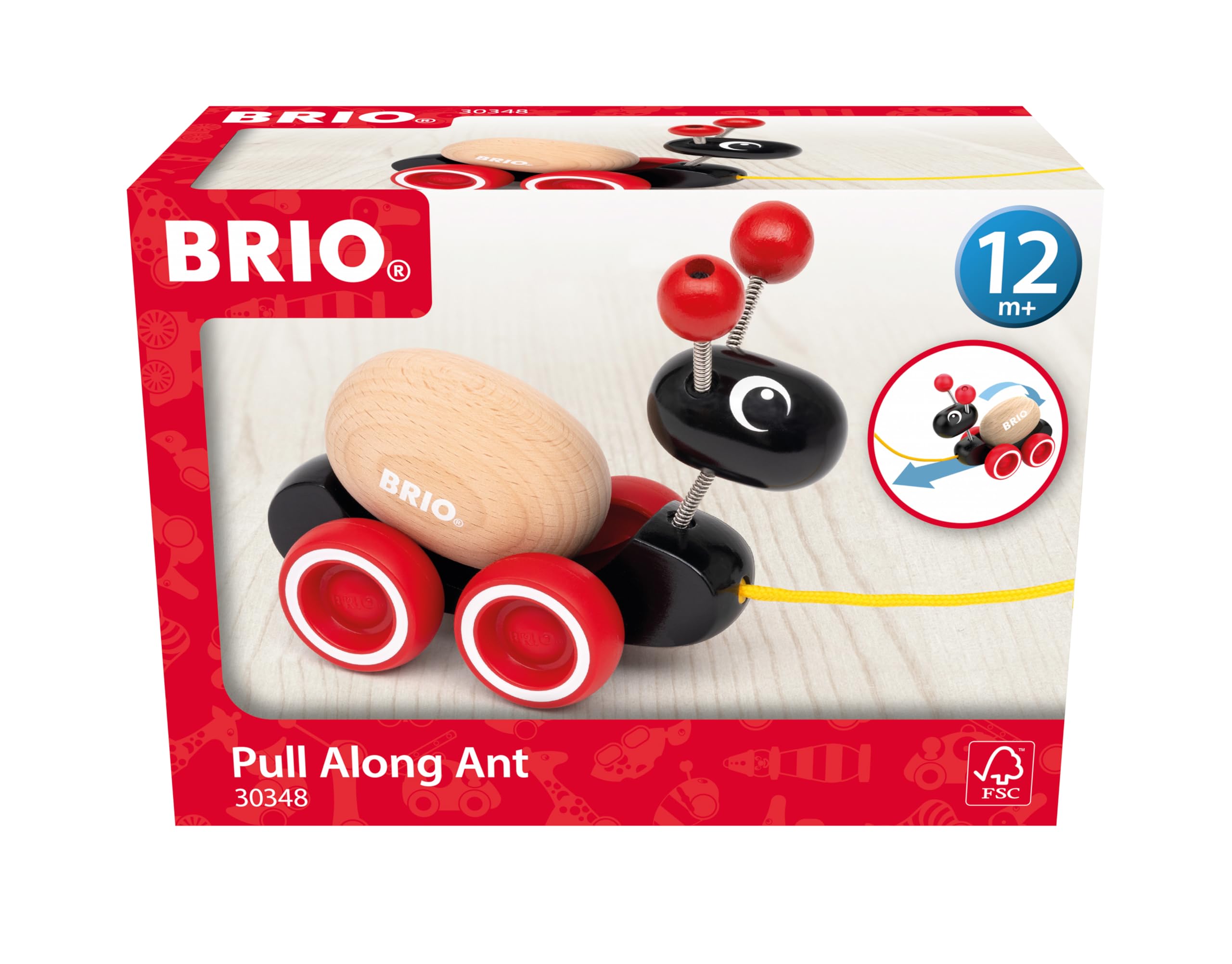 Brio - Formica Trainabile In Legno, Giochi Educativi, Giocattolo, Idea Regalo Per Bambino E Bambina 12+ Mesi-image