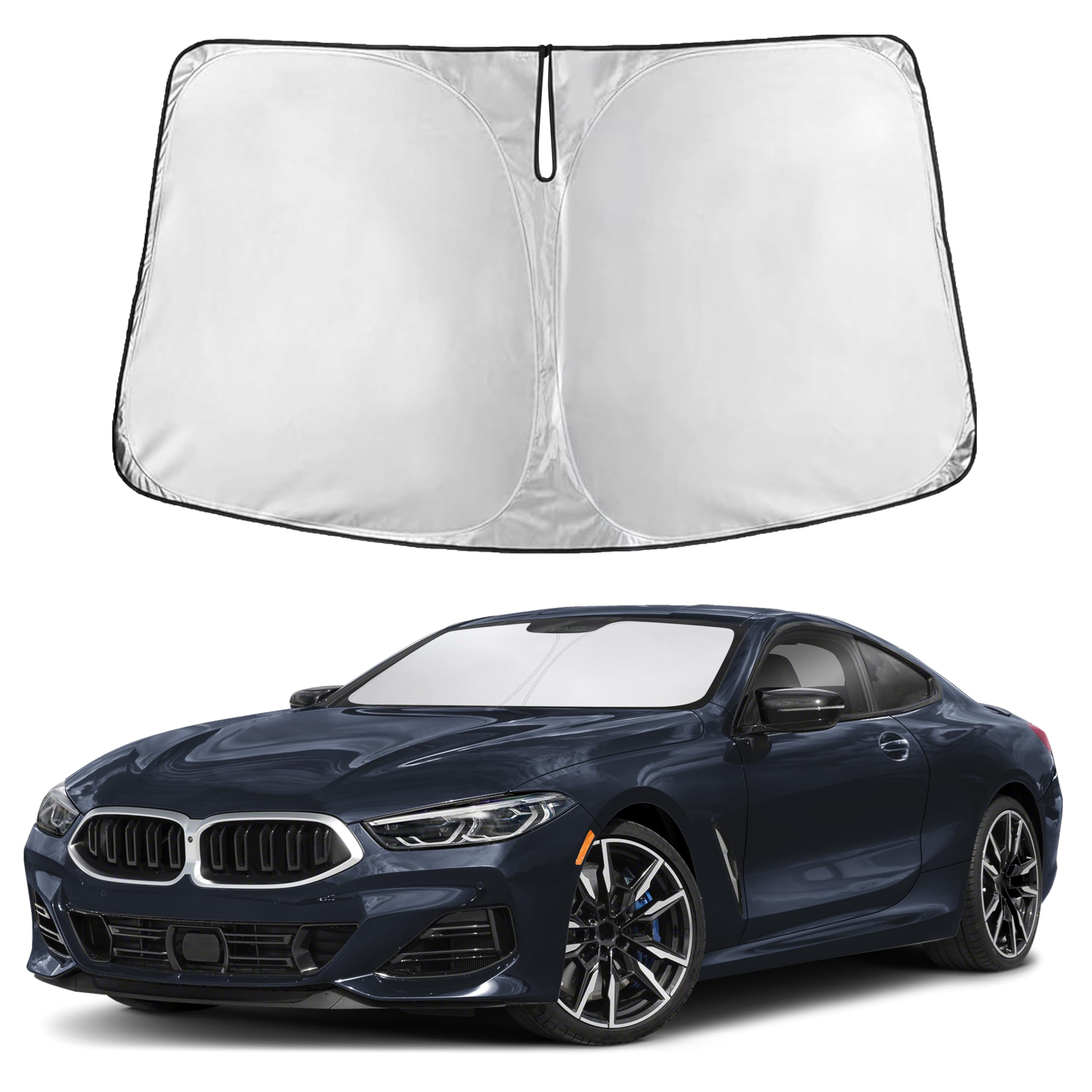 EcoNour Windshield Sunshade Compatible for BMW 8 Series 1991-2024 2025 2026