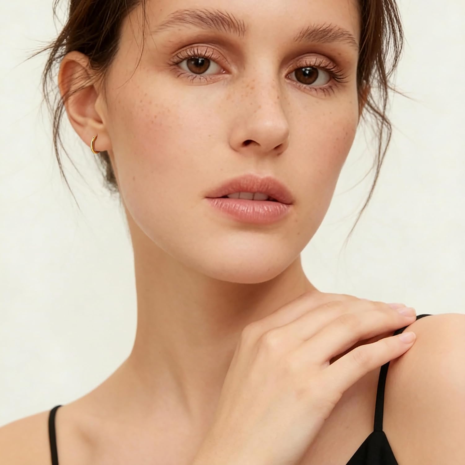 14K Gold Earrings for Women 14K Gold Hoop Earrings for Women Gold Hoops Earring for Womens Hoop Classic Simple Circular Silhouette Womens Hoop Earrings 12/14/16/18/20mm - Image 5