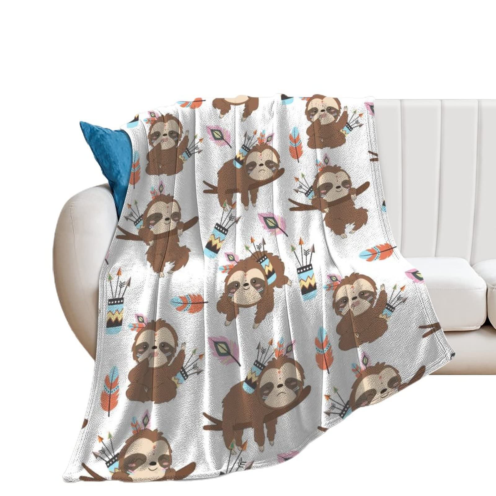 Couverture paresseux adorable pour cocooning salon et canapé