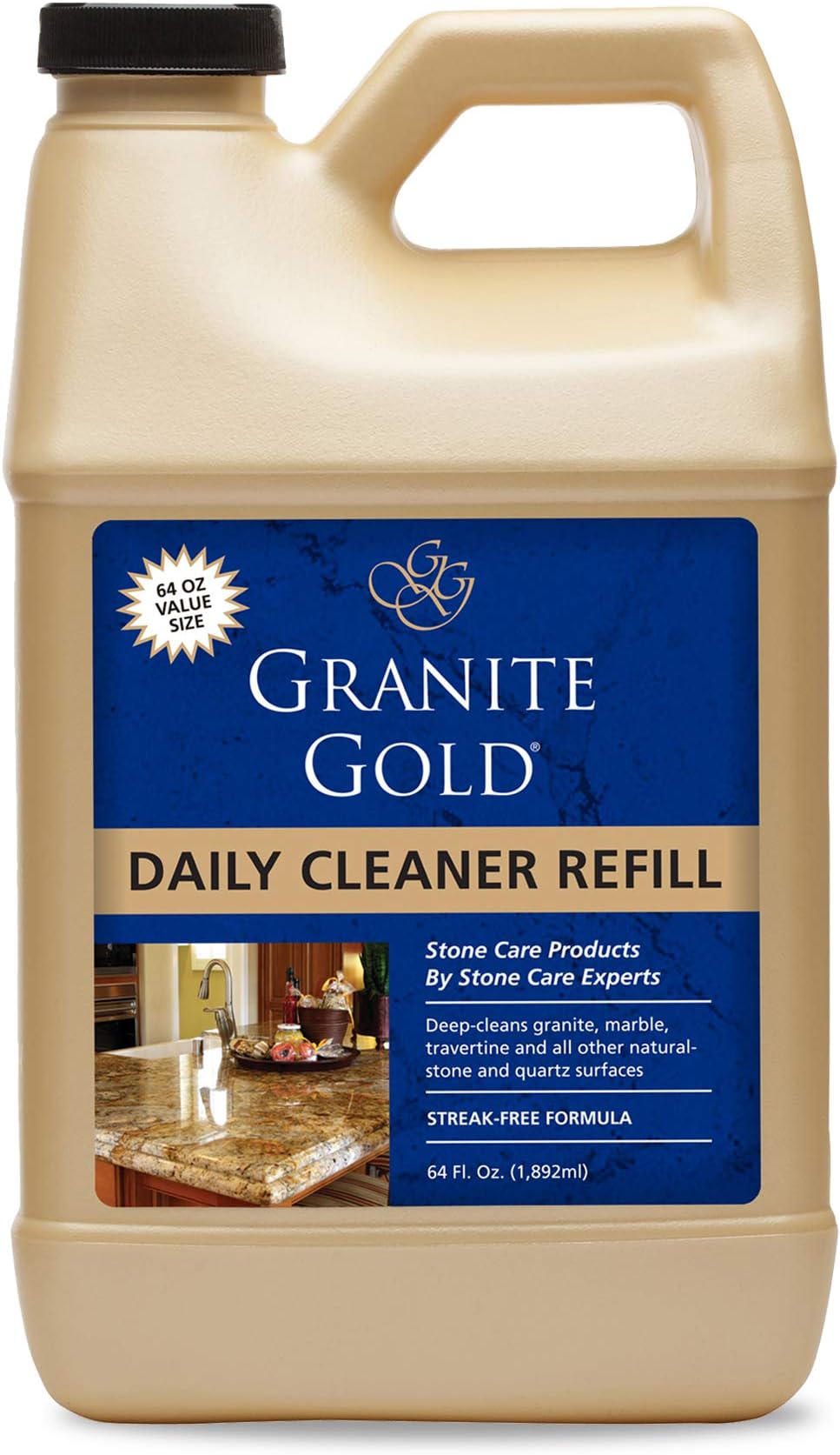 Daily Cleaner Refill, Plastic, Gold