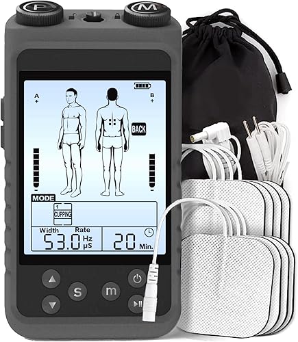 Miniatura 1 de Unidad TENS Estimulador muscular para ciática y alivio del dolor de espalda, máquina TENS para alivio del dolor de parto, estimulador electrónico