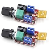 RioRand DC 3V 6V 12V 24V 35V 5A Motor Speed Controller PWM Speed Control Ultra Small LED Dimmer（2PCS）