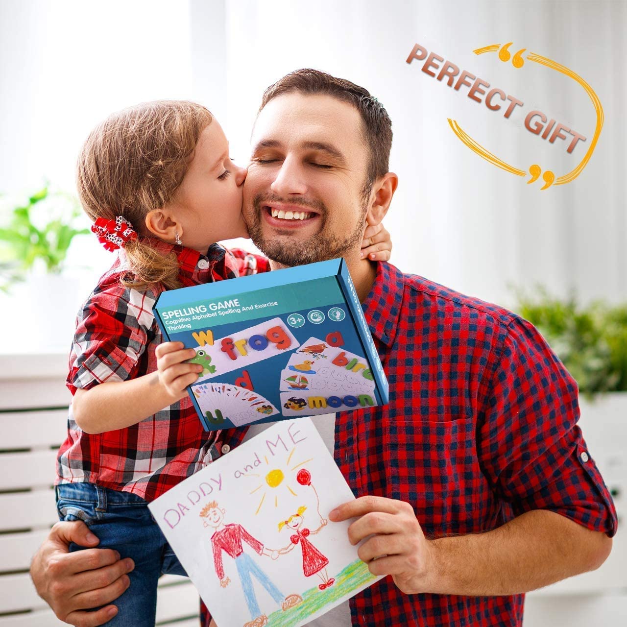 MASTOUR See and Spell Learning Toys,Matching Letter Game Words for Kids,Educational Learning Toys for Preschool Kindergarten 3-7 Year Old Girls Boys (28 Cards+52 Letters) +1 - Image 6