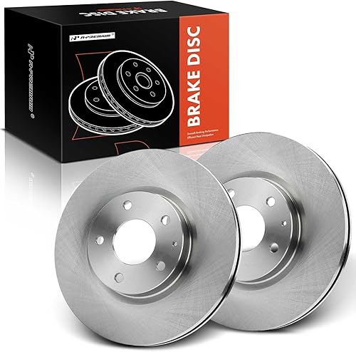 A-Premium Rotores de freno de disco ventilados delanteros de 11.69 pulgadas (11.693 in) compatibles con modelos seleccionados de Mazda - CX-5 CX5