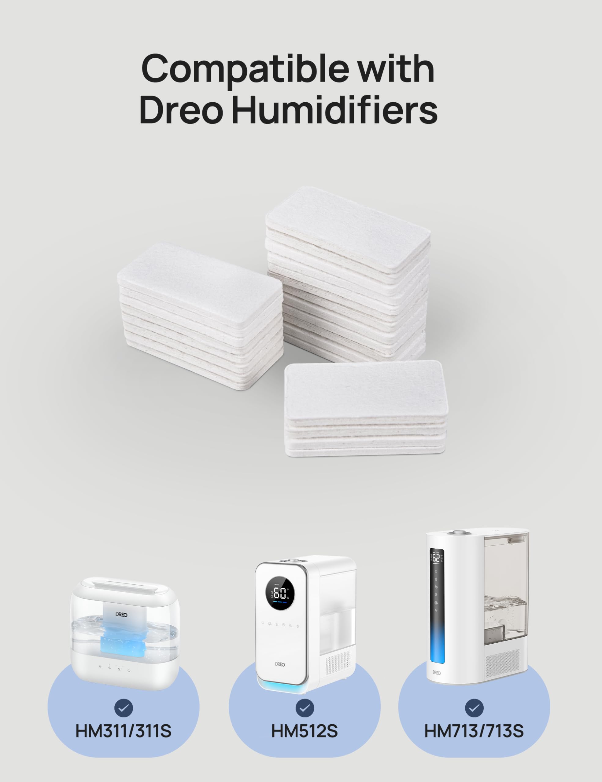 Dreo Aroma Pads 24-Pack for humidifiers, Compatible Humidifiers, Diffuse Fragrances