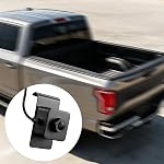 Universal Rear Window Dash Cam Mount, Slide-Down Stainless Steel Vehicle Dash Cam Mount Compatible with All Square Cameras, Easy to Install