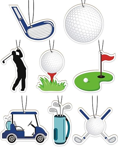 Ambientadores de aire para coche de golf, accesorios colgantes, ambientador perfumado, decoración interior de la habitación para amantes del golf,