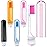 Patelai 4 Pieces Travel Toothbrush Set, Soft Bristle Mini Foldable Tooth Brush with Case, Individually Wrapped Small Portable Travel Size Toiletries Stuff for Camping (Warm Color)