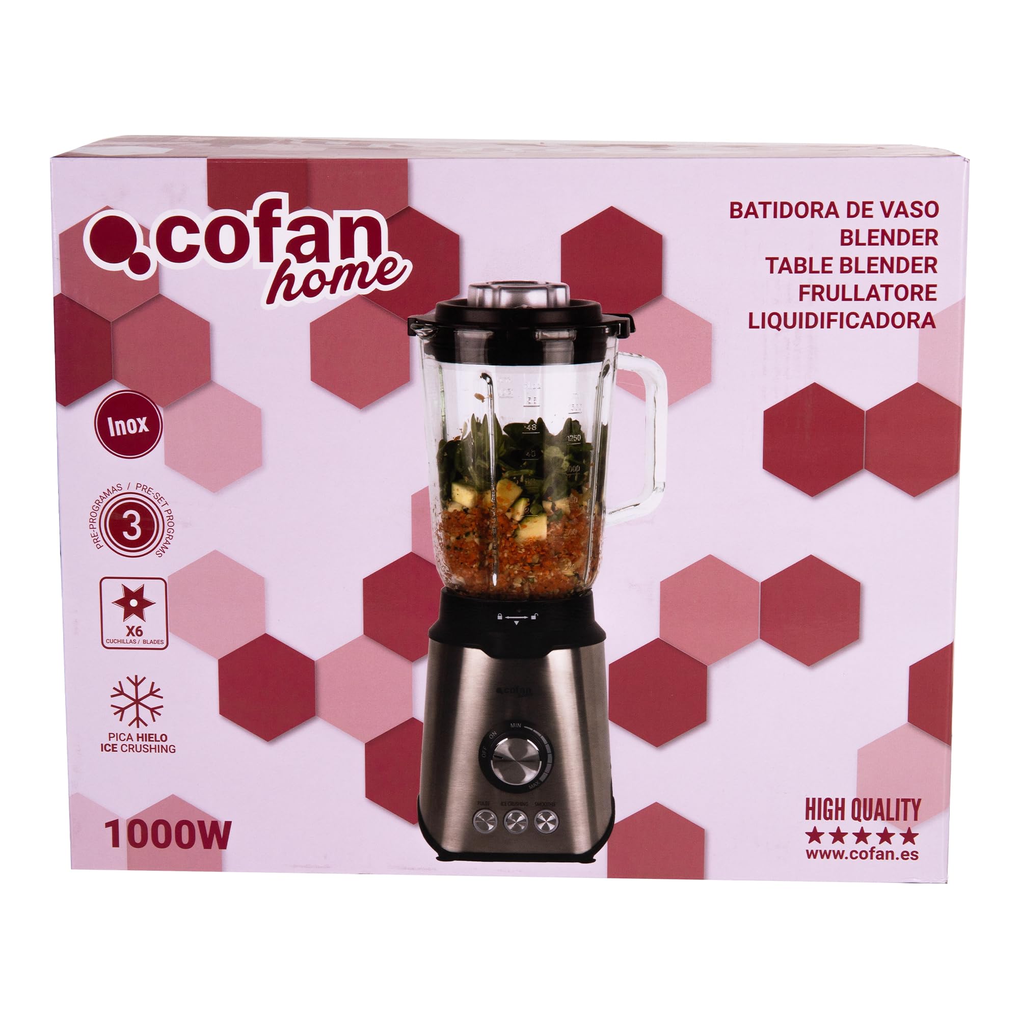 Cofan Batidora De Vaso 1000W Mod. Chartier