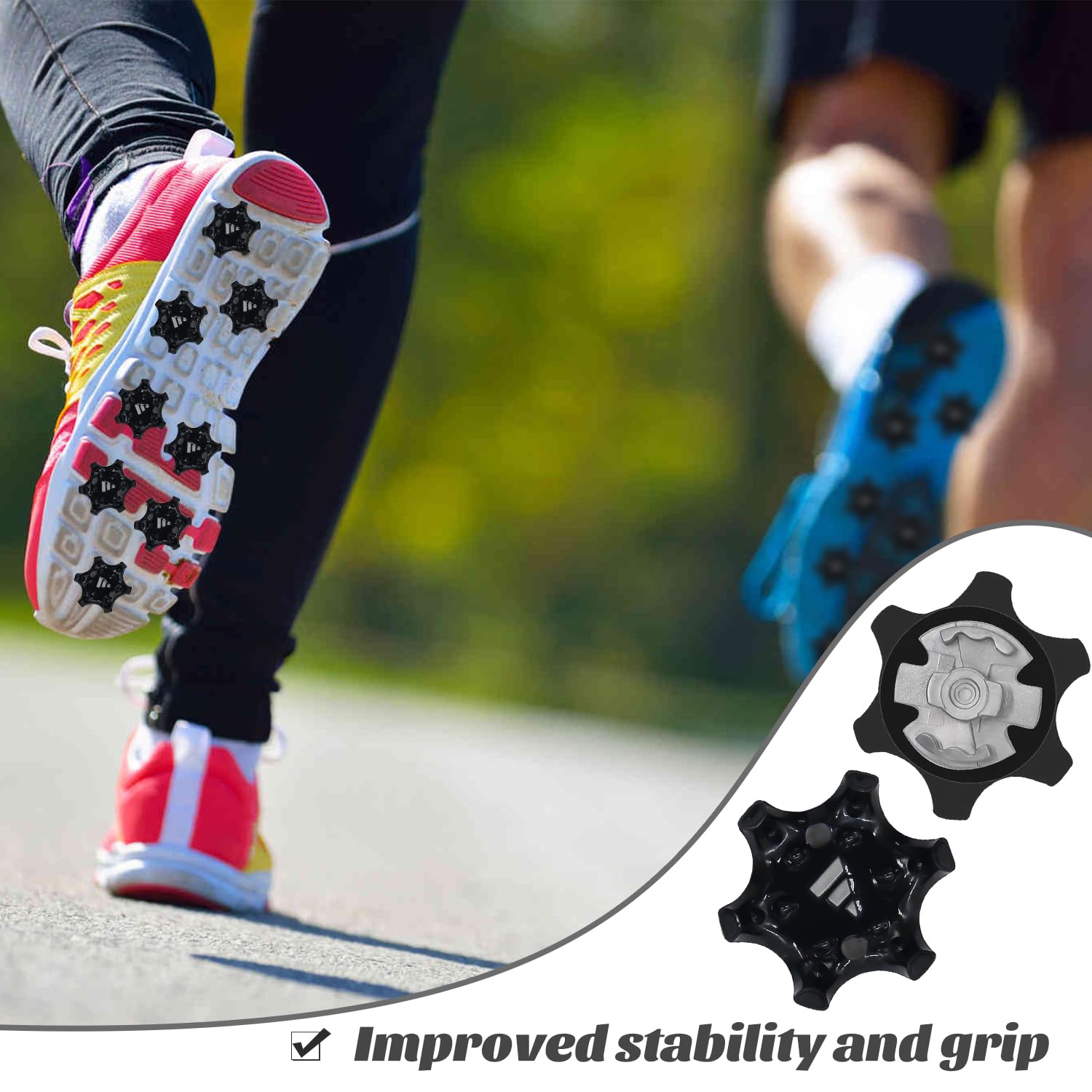 16 Stück Golfschuhstollen | Golfschuhspikes | Cricketspikes | Gewindespikes, Stollen für Golfschuhzubehör für Golfer