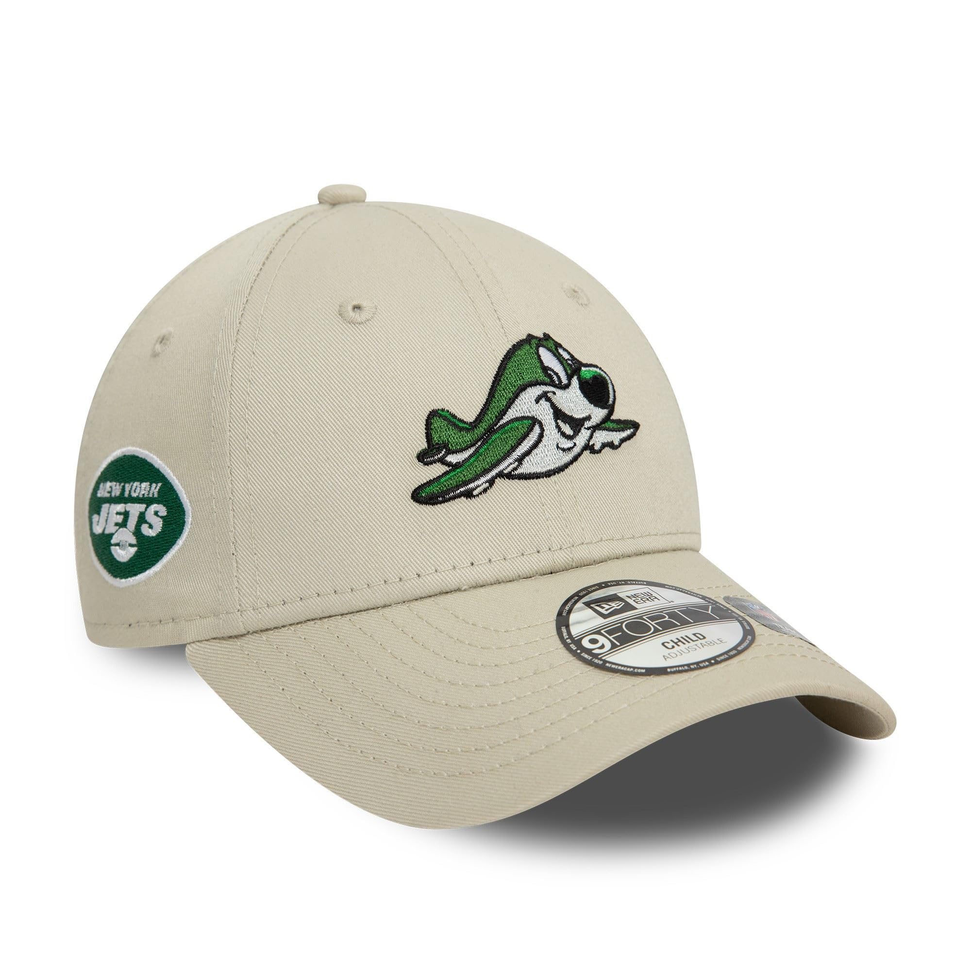 New Era New York Jets Adjustable Cap for Children Mascot 9Forty hat boy Girl NFL Beige — image 1