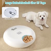 Ownpets Automata Macska Etetőtál Nedves és Száraz Eledelhez - 6 Adagos Időzíthető Etető Hűtőakkukkal, Mancsbarát Kialakítás, Kisebb Fajtákna 4