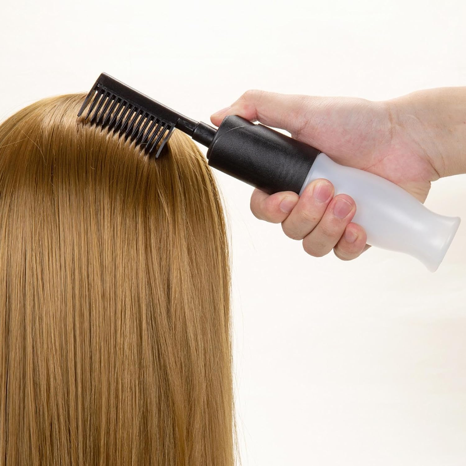 Root Comb Applicator Bottle Hair Dye Brush | Precision Hair Color Applicator for Root Touch-Up & Hair Care | Black-image-17