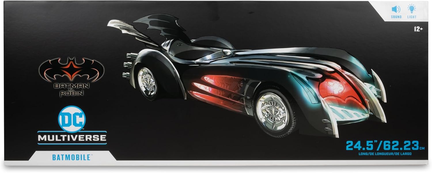 McFarlane Toys - DC Multiverse Batmobile (Batman & Robin) 24.5in Long Vehicle with Lights and Sound