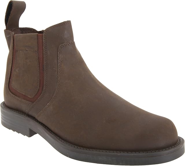 Roamers Mens New Brown Waxy Leather Chelsea Dealer Gusset Winter Boots UK Size 9