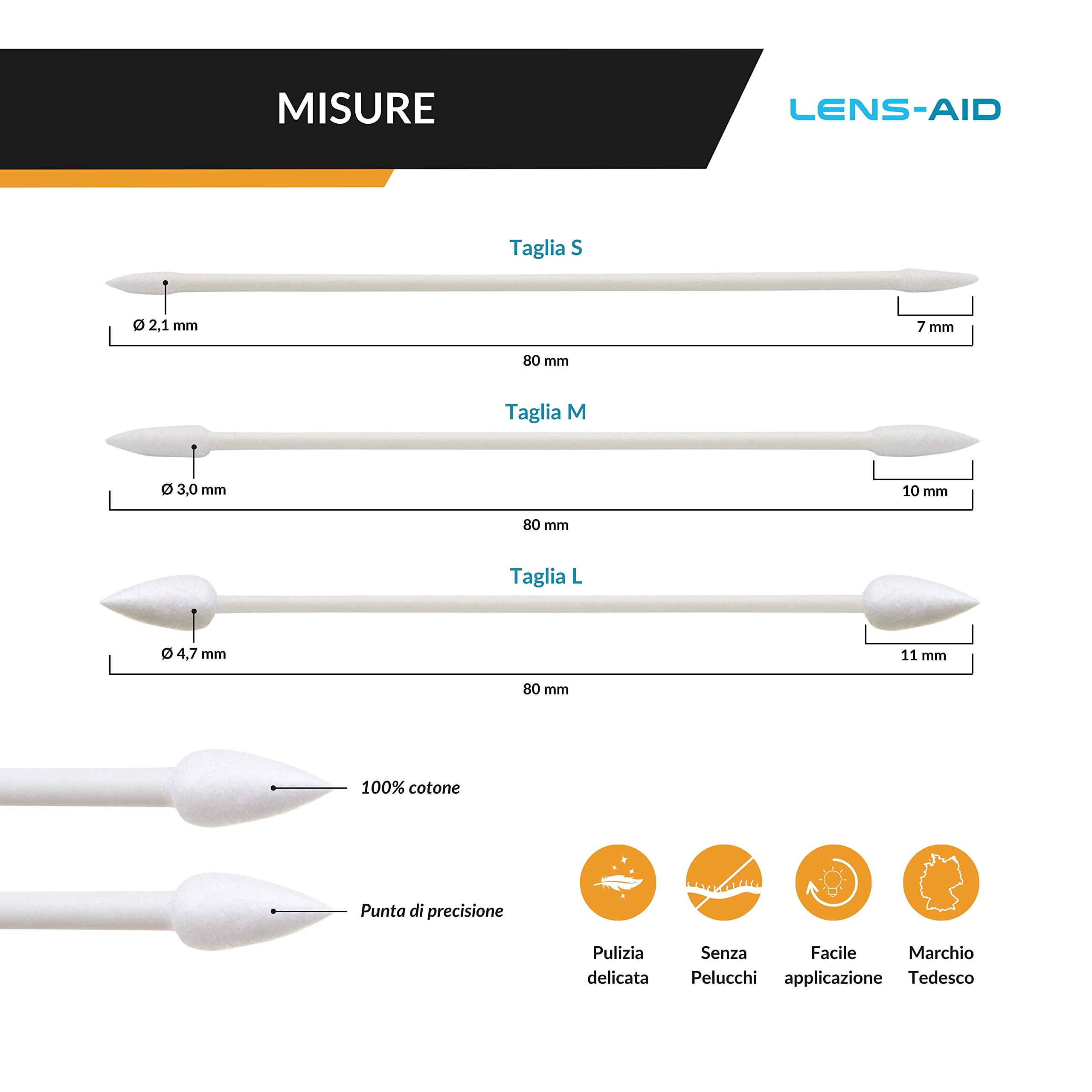 Bastoncini Pulizia Cotone Precisione - 100 Pezzi Per Fotocamere, Elettronica E Modellismo - Foto 8