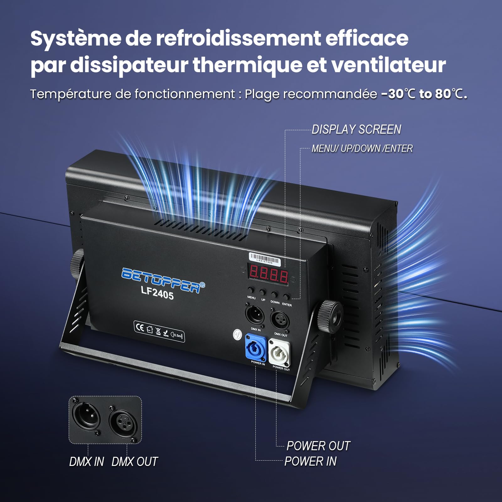 Betopper 300W Lumière Stroboscope LED Matricielle Beam Dynamique RGBW 1P | 4-en-1 RGBW Mappage de Pixels Jeu de Lumiere 5 Modes de Controle Intense Strobe Lumières de Scène pour DJ Bar Fête