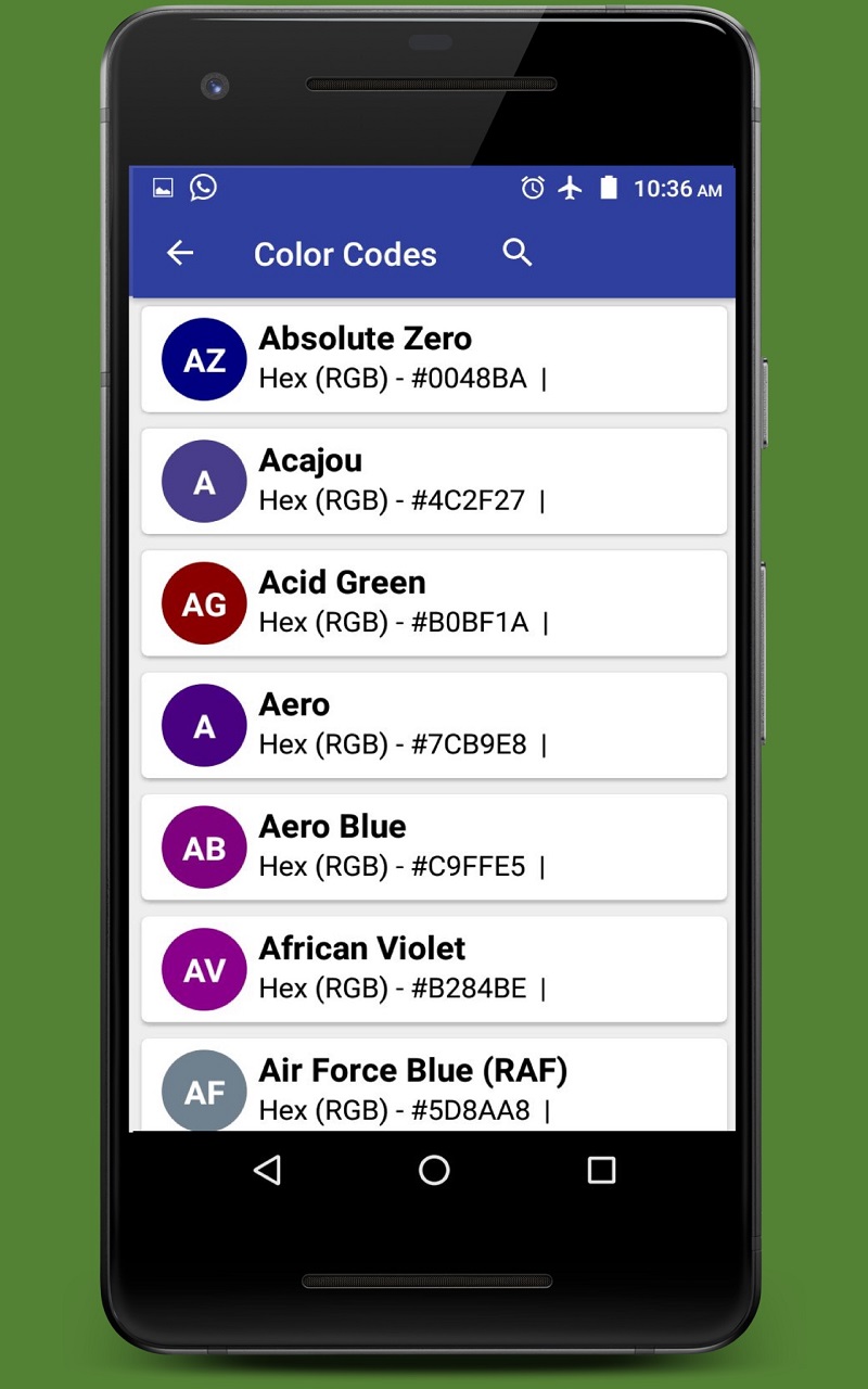 Colors Codes:Amazon.co.jp:Appstore for Android