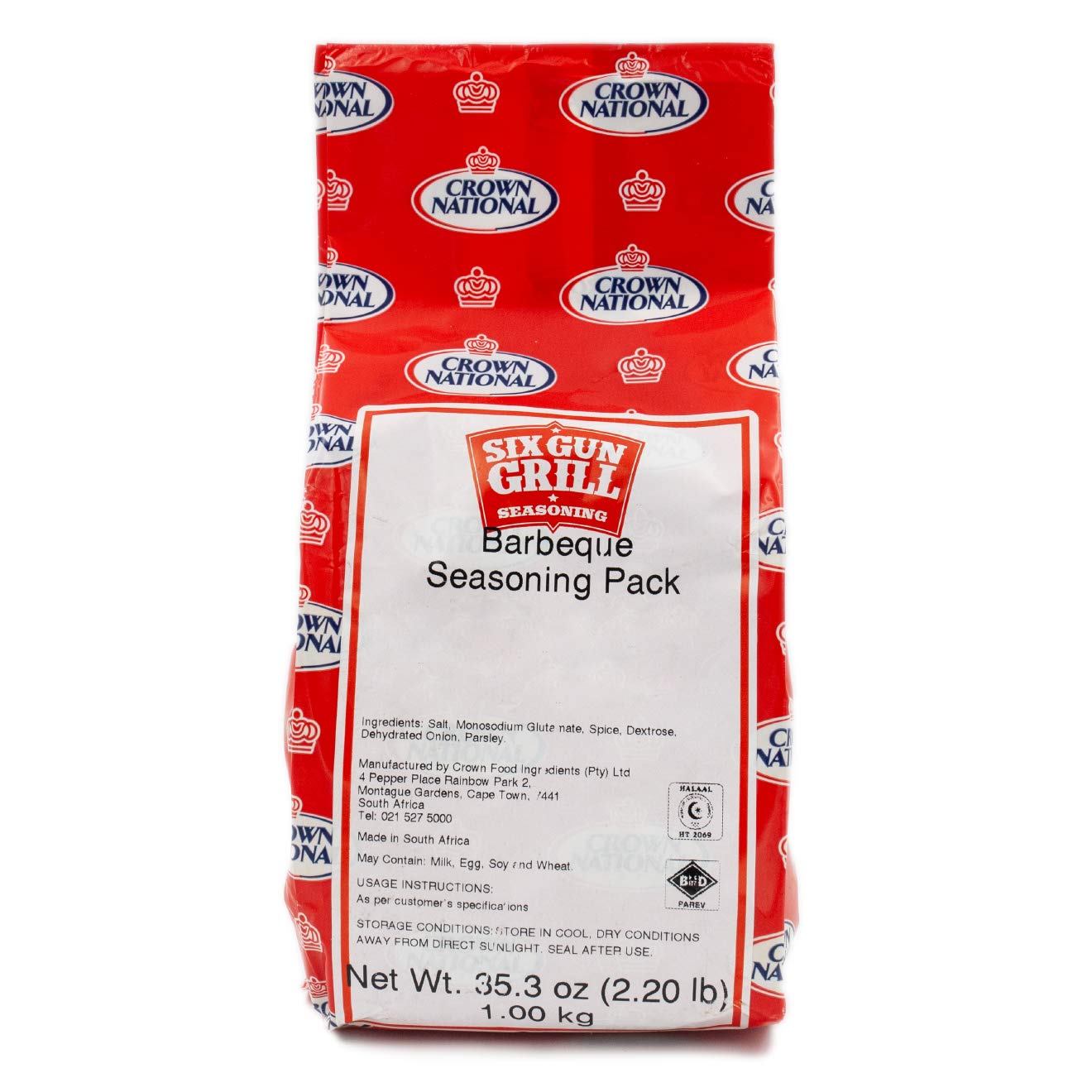 Crown National Six Gun Grill Barbecue Seasoning Pack 2.2 lbs (1kg)