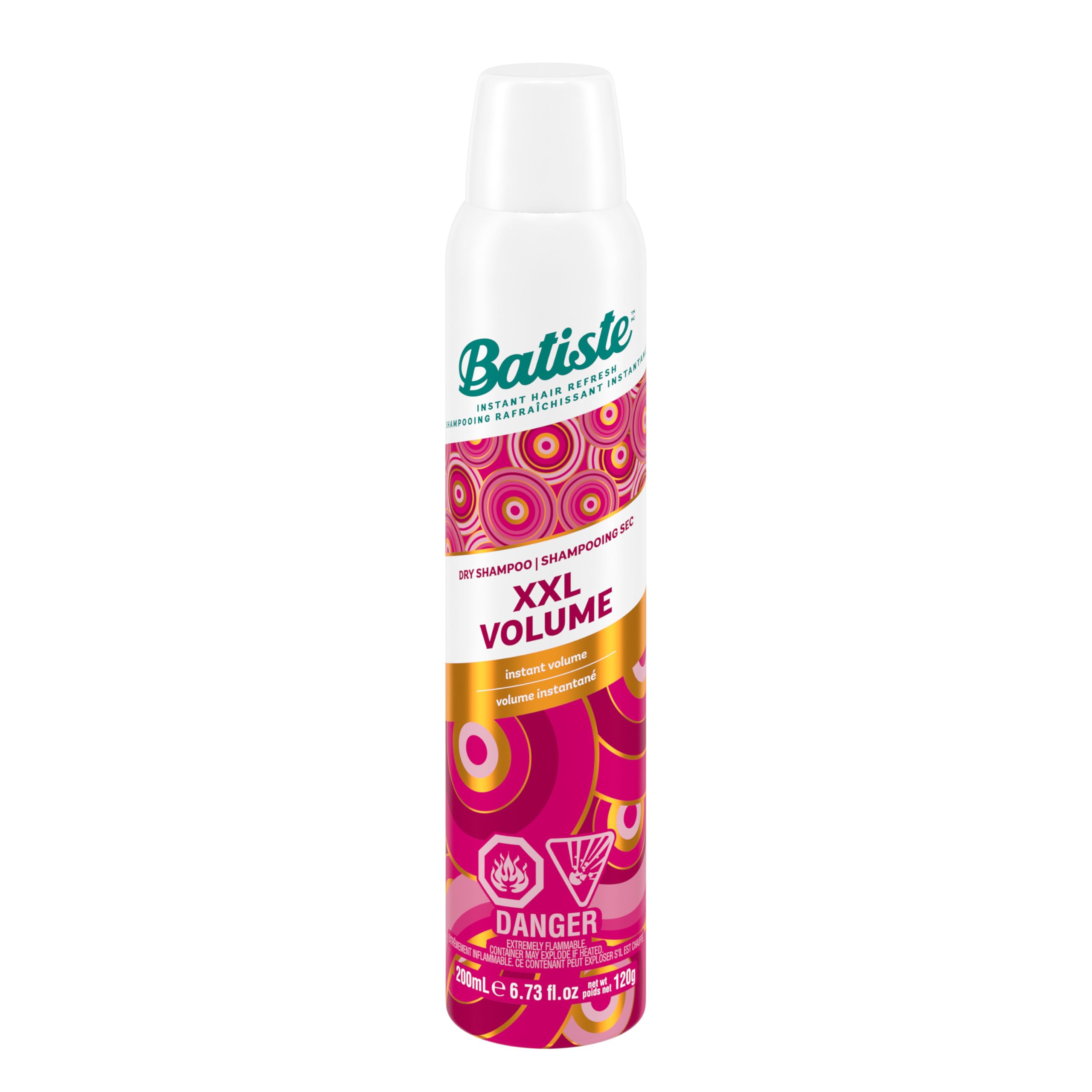 Batiste XXL Volume Spray, freshness and volume, for all hair types, pack of 2 (2 x 200 ml)