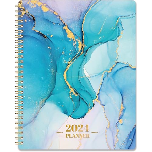 2024 Planner - 2024 Planner Weekly and Monthly from Jan.2024- Dec.2024, 7.5" x 9.5", 2024 Calendar 12 Month with Thick Paper, 2024 Weekly Planner Spiral Bound