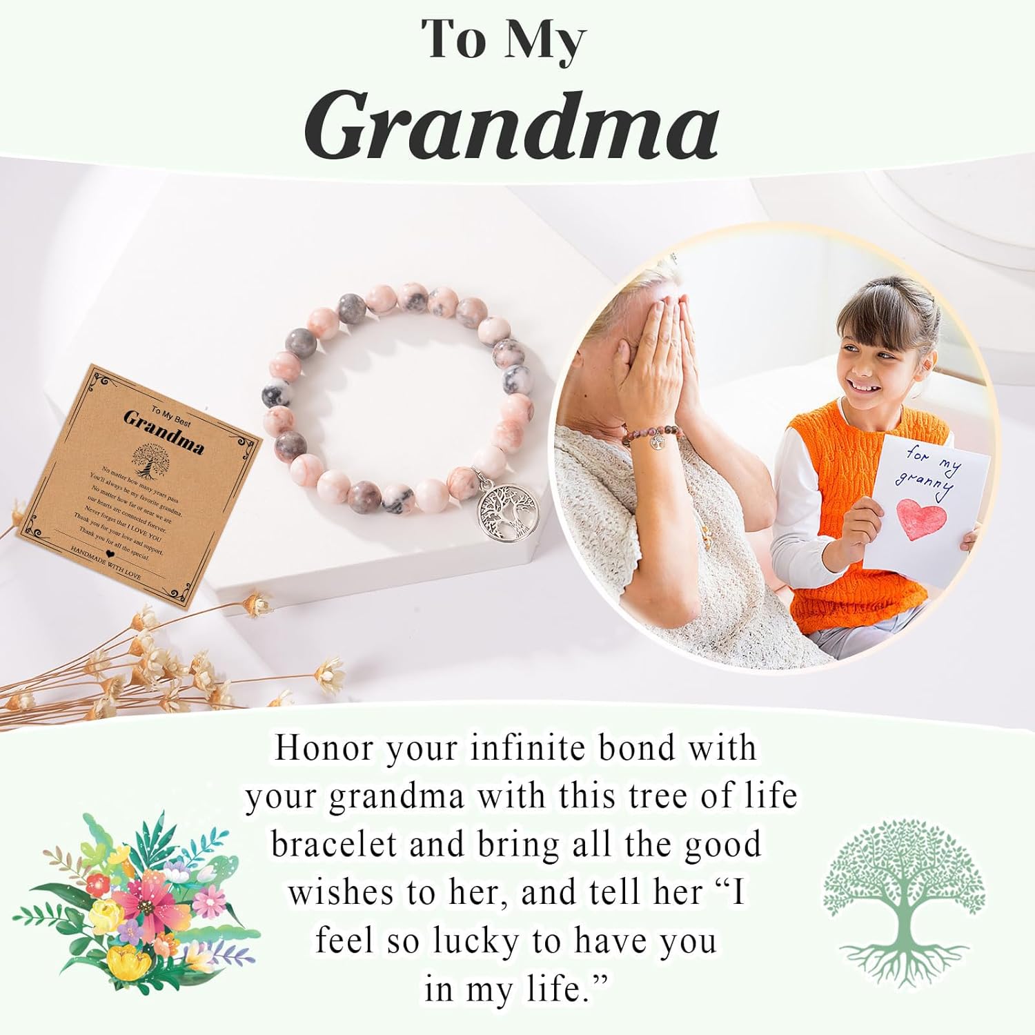 Grandma Gifts Grandmather Birthday Gifts from Granddaughter Grandson Best Grandma Ever Coffee Mugs Gift Box Christmas Thanksgiving Ideas Gift for Grandmather - Image 3