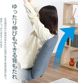 Amazon.co.jp: 不二貿易 あぐらチェア デスクチェア 高さ調整可能 幅66