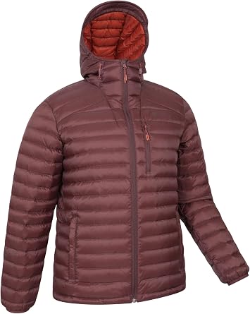 Mountain Warehouse Seasons Reflective Mens Padded Jacket - Water-resistant Full-zip Puffer Coat with Side Pockets - Autumn Winter, Outdoors, Travelling & Hiking