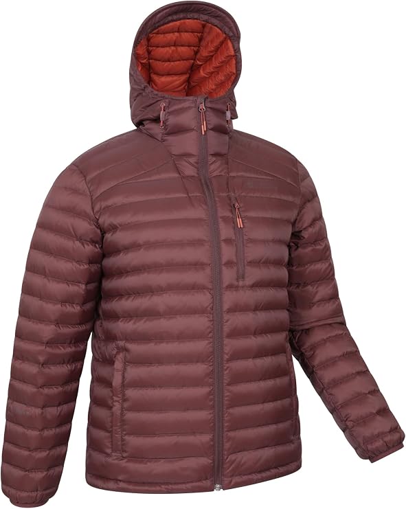 Mountain Warehouse Seasons Reflective Mens Padded Jacket - Water-resistant Full-zip Puffer Coat with Side Pockets - Autumn Winter, Outdoors, Travelling & Hiking