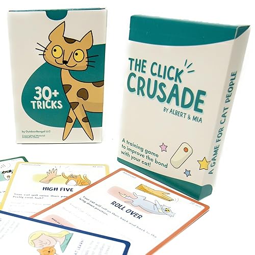 OutdoorBengal The Click Crusade Cat Clicker Training Card Game for