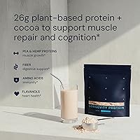 Vista 4 de Blueprint Bryan Johnson Polvo de Proteína de Chocolate – Suplemento Vegano a Base de Plantas con Polvo de Cacao – Ingredientes Limpios – 26g