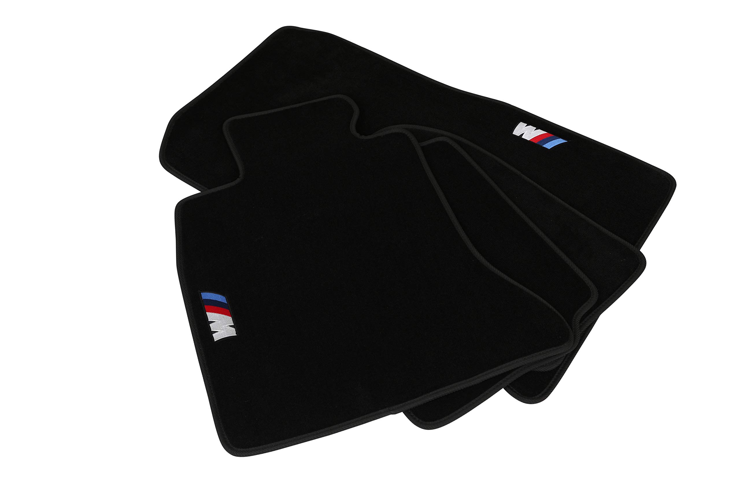 2 series F22 Coupe 2012, 2013, 2014, 2015, 2016, 2017, 2018 Royalfit Floor Mats Carpets Black with ///M logo Set 4 pcs/LHD