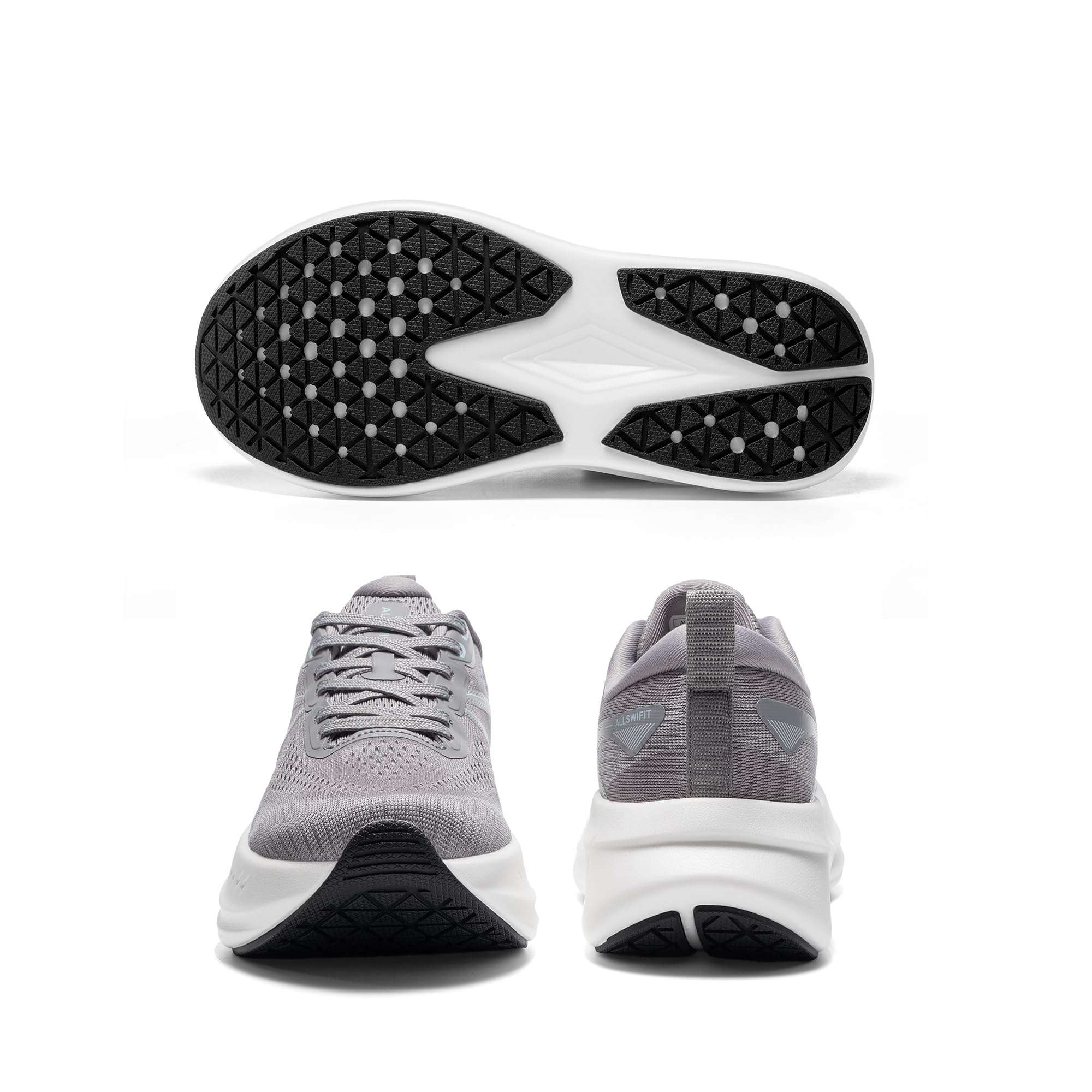 ALLSWIFIT Scarpe da corsa da donna con cuscino scarpe da tennis antiscivolo comode leggere palestra allenamento atletico supporto arco scarpe da ginnastica da passeggio