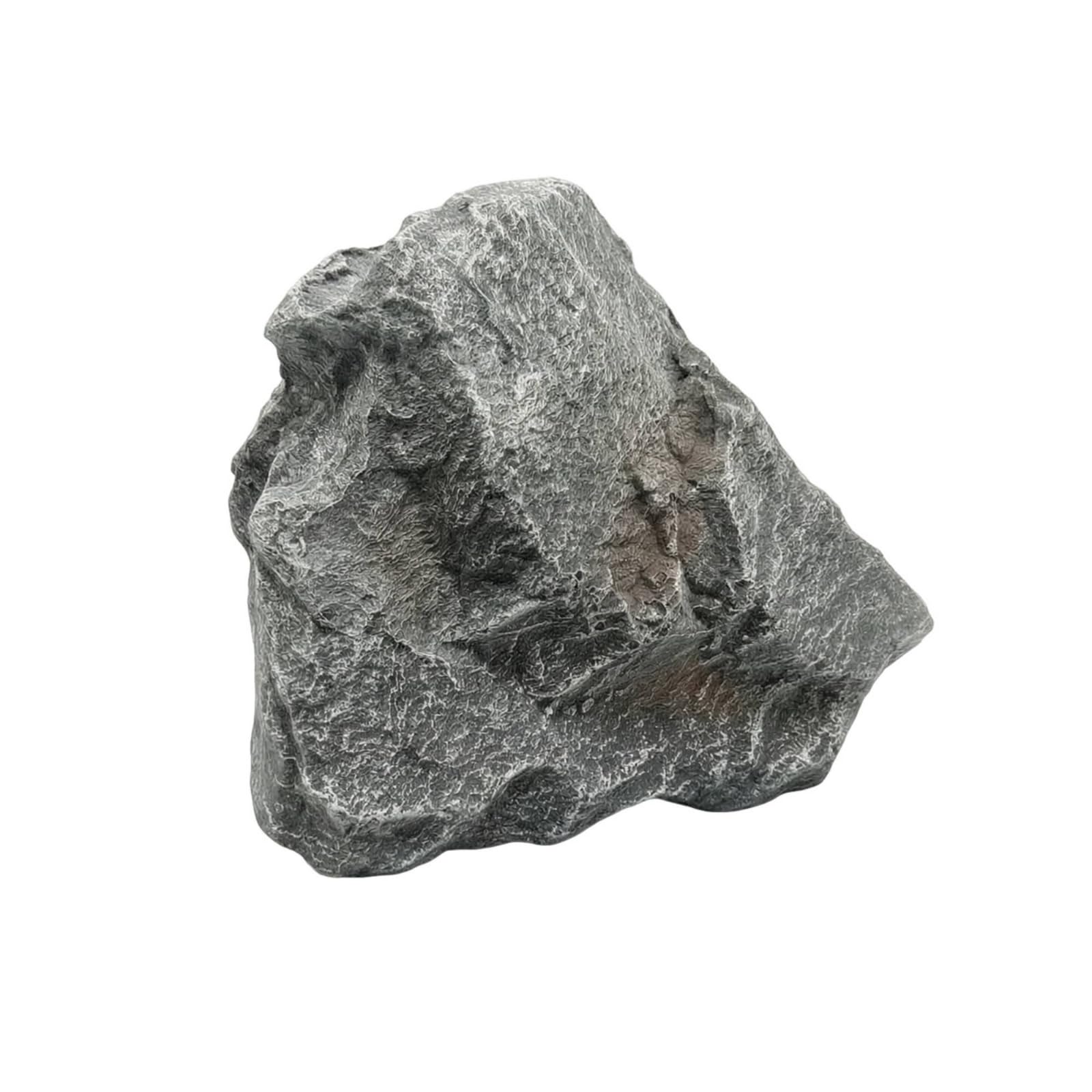 Piedra de paisaje gris 35x25x25cm Qianly de espuma ligera para decoración y fotos