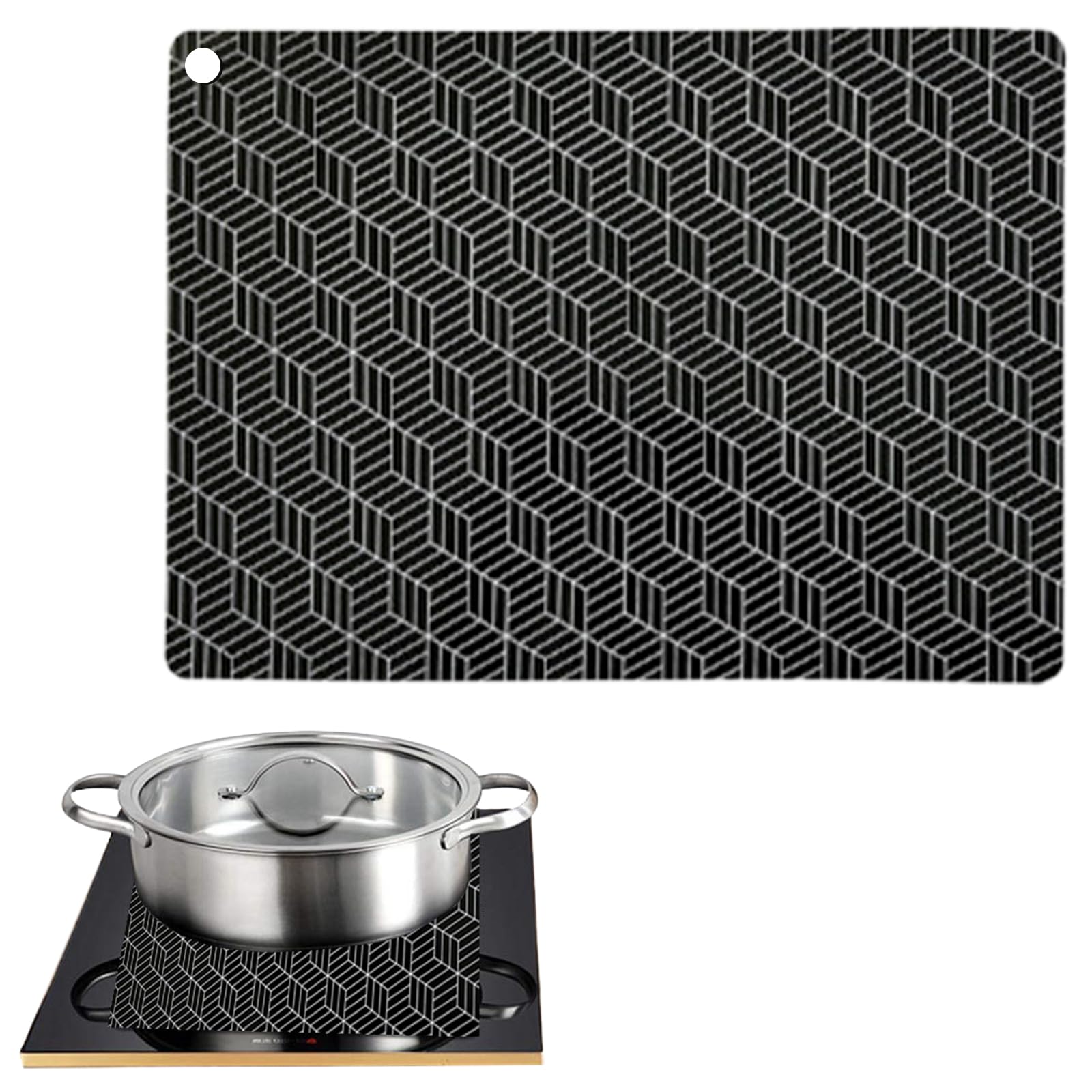 Silicone Induction Cooktop Cover Mats Nonslip Base Absorbs Protects Countertops From Scratches and Spills Silicone Induction Stove Pad