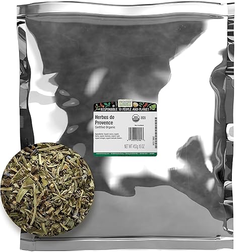 Frontier Herbes De Provence Certificado Orgánico, Bolsa de 16 onzas