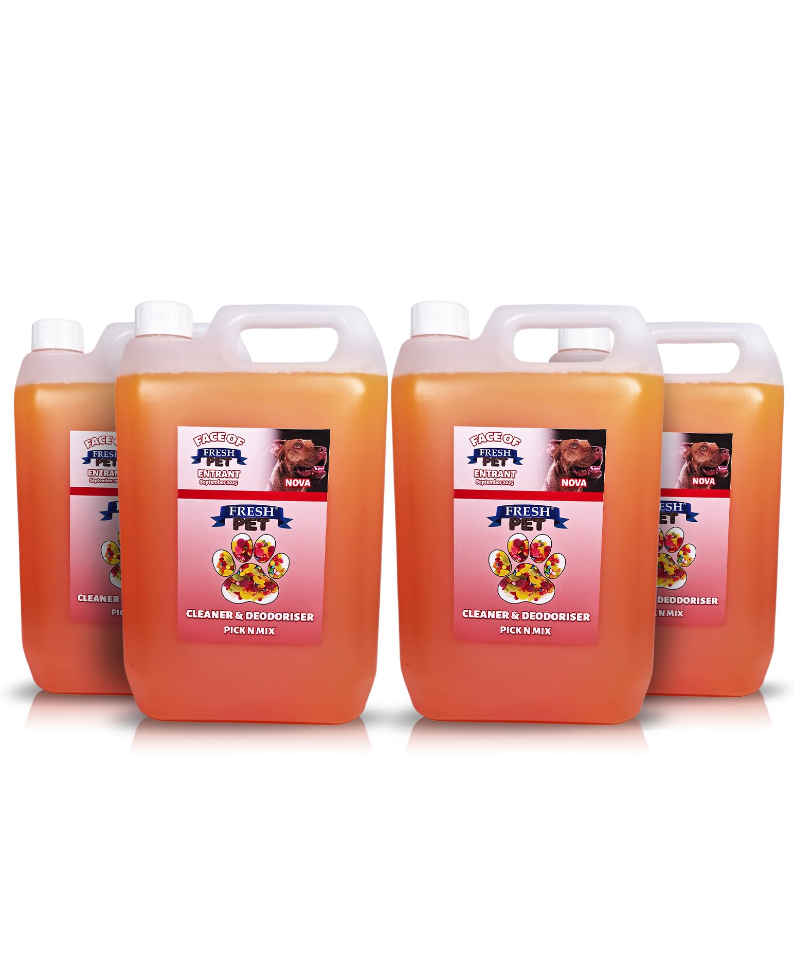 FRESH PET CLEANER DISINFECTANT KENNEL/CATTERY PRE FILLED 5L x 4 (Pick n' Mix) — image 1