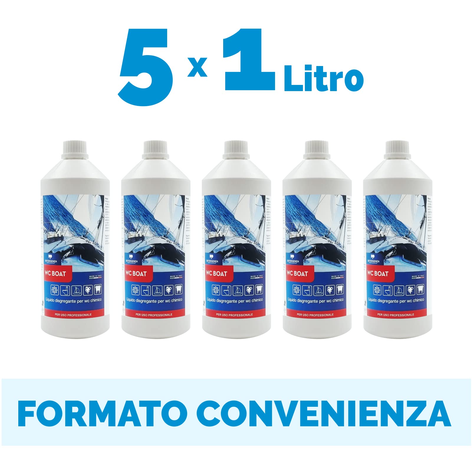 Liquido DISGREGANTE per WC Chimico WC Boat Ultra CONCENTRATO - pz. 1 da 5 L