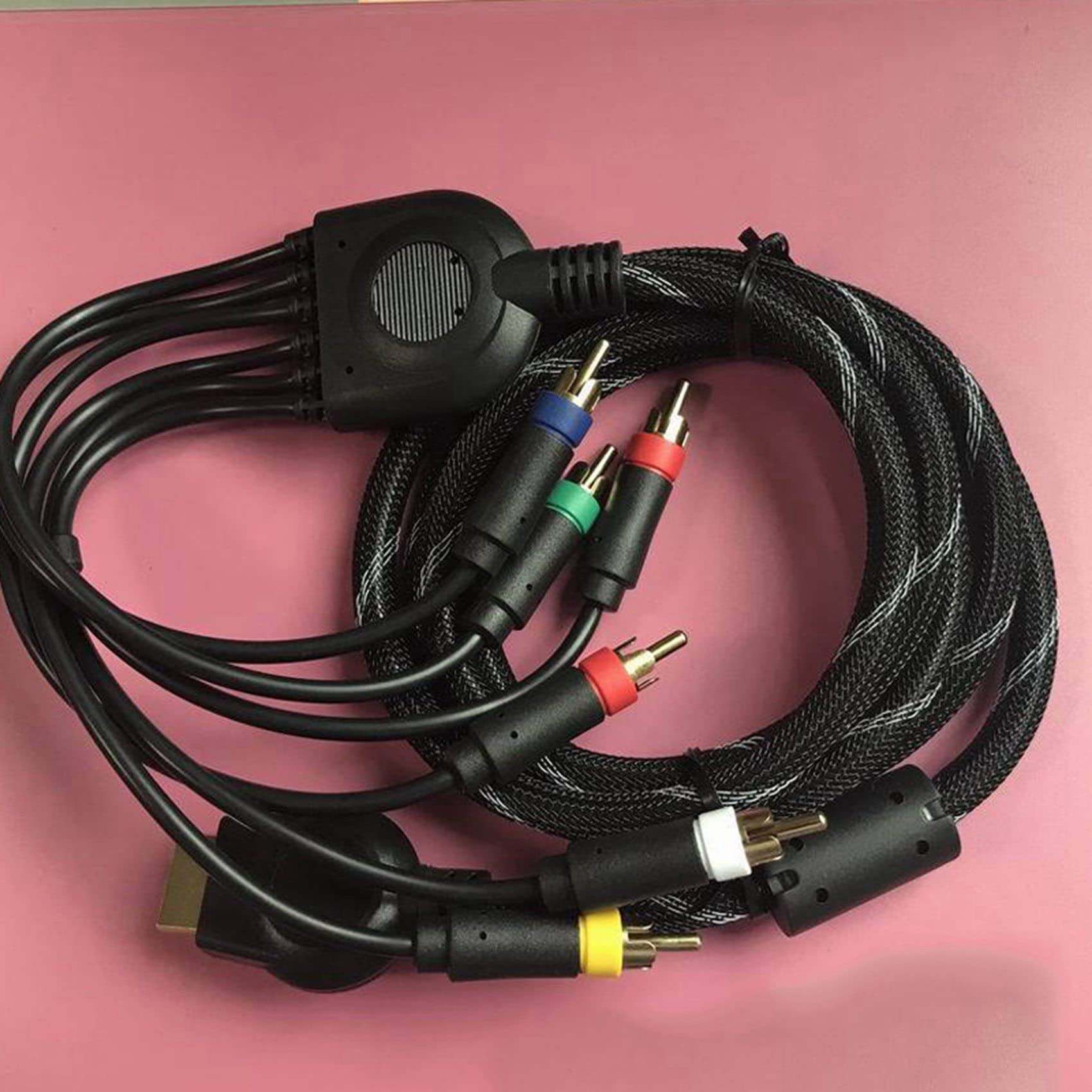 CROIRE 2X Adecuado para PS2 / PS3 Cable de Componente 1,8M Adecuado para PS 2/3 Accesorios de Cable de de Alta Resolución