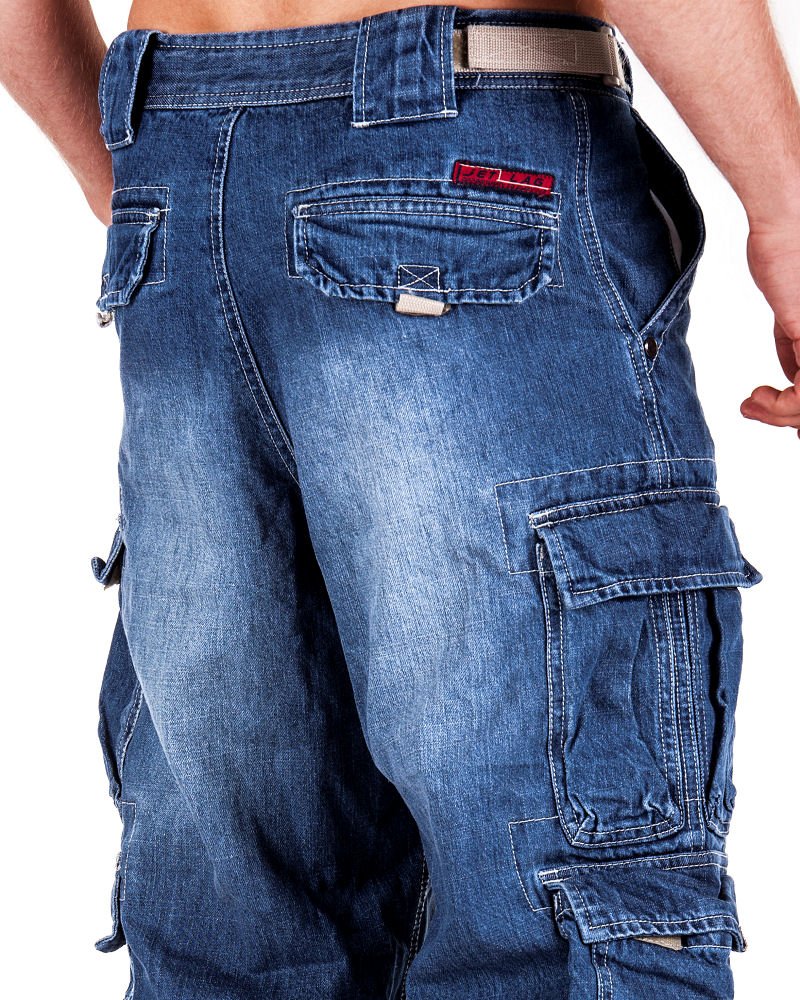 Jet Lag Hose Cargo Jeans light navy Style 007