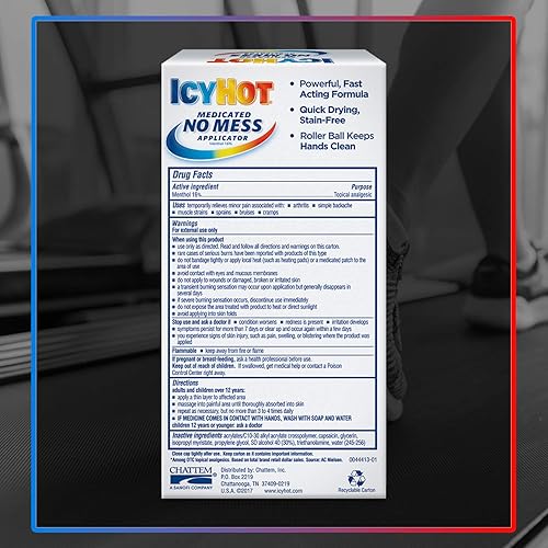 Miniatura 4 de Icy Hot Líquido medicado para aliviar el dolor con aplicador sin ensuciar máxima resistencia 25 onzas líquidas
